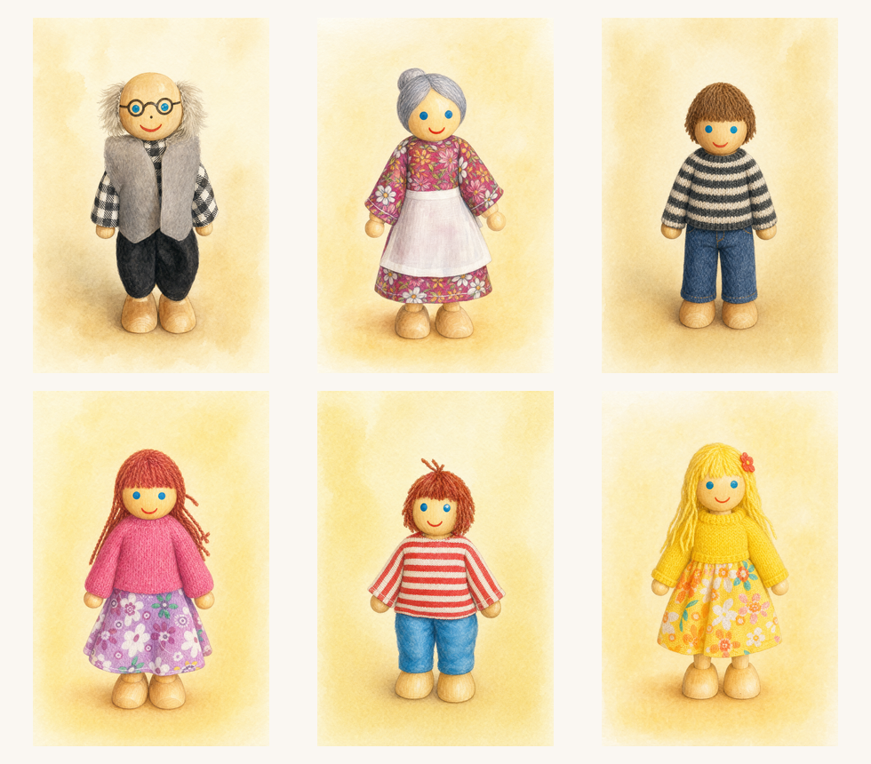 Los 6 personajes de la Familia Aldea